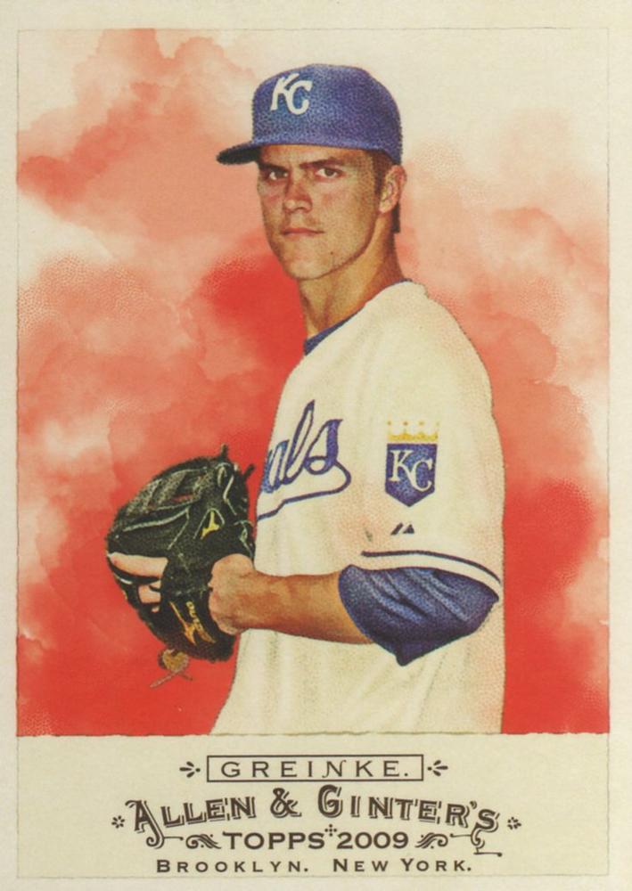 #2 Zack Greinke - Kansas City Royals - 2009 Topps Allen & Ginter Baseball