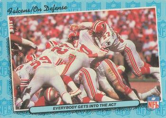 #2 Everybody Gets Into the Act Defense - Atlanta Falcons - 1986 Fleer Team Action Football