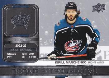 #RR-2 Kirill Marchenko - Columbus Blue Jackets - 2023-24 Upper Deck - Rookie Retrospective Hockey