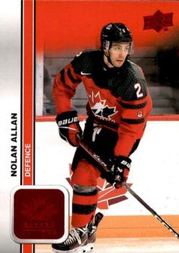 #2 Nolan Allan - Canada - 2023 Upper Deck Team Canada Juniors - Red Foil Hockey