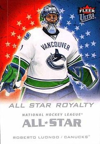 #ASR2 Roberto Luongo - Vancouver Canucks - 2008-09 Ultra - All-Star Royalty Hockey
