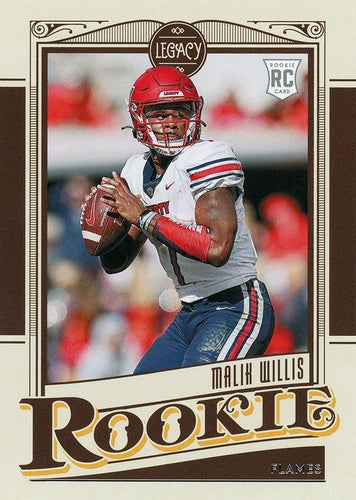 #2 Malik Willis - Liberty Flames - 2022 Panini Chronicles Draft Picks - Legacy Rookies Football