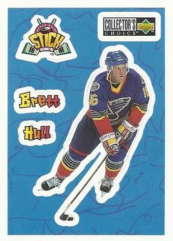 #S2 Brett Hull - St. Louis Blues - 1996-97 Collector's Choice - Stick-Ums Hockey