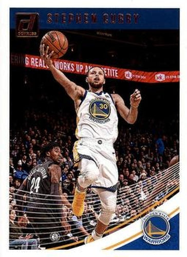 #2 Stephen Curry - Golden State Warriors - 2018-19 Donruss Basketball