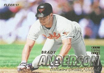 #2 Brady Anderson - Baltimore Orioles - 1997 Fleer Baseball