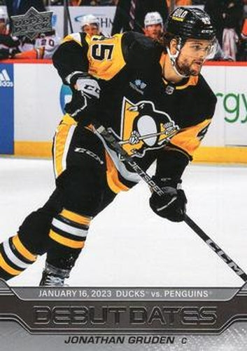 #DD-2 Jonathan Gruden - Pittsburgh Penguins - 2023-24 Upper Deck - Debut Dates Hockey