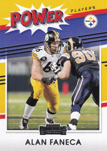 #PP-AFA Alan Faneca - Pittsburgh Steelers - 2021 Panini Contenders - Power Players Football