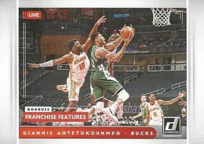 #2 Giannis Antetokounmpo - Milwaukee Bucks - 2021-22 Donruss - Franchise Features Basketball