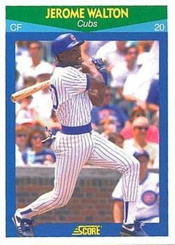 #2 Jerome Walton - Chicago Cubs - 1990 Score Rising Stars Baseball