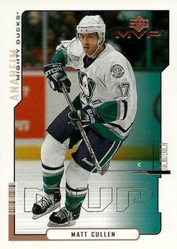 #2 Matt Cullen - Anaheim Mighty Ducks - 2000-01 Upper Deck MVP Hockey
