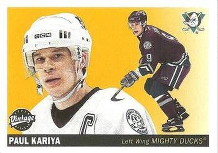 #2 Paul Kariya - Anaheim Mighty Ducks - 2002-03 Upper Deck Vintage Hockey
