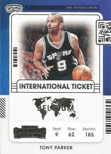 #2 Tony Parker - San Antonio Spurs - 2021-22 Panini Contenders - International Ticket Basketball