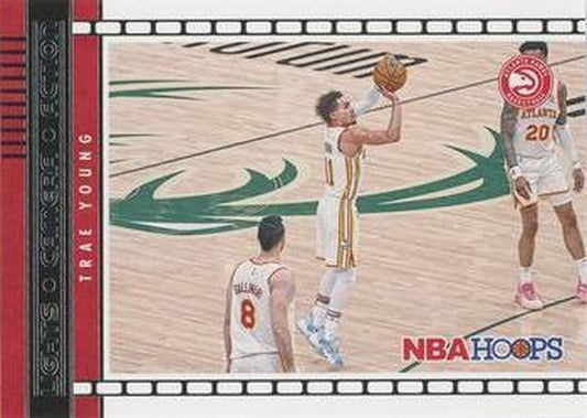 #2 Trae Young - Atlanta Hawks - 2021-22 Hoops - Lights Camera Action Basketball