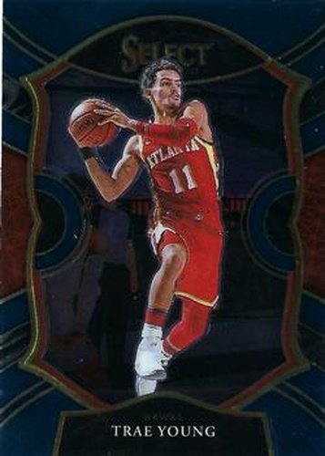 #2 Trae Young - Atlanta Hawks - 2020-21 Panini Select - Blue Basketball