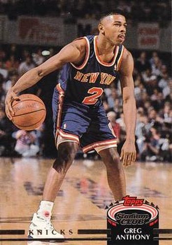 #2 Greg Anthony - New York Knicks - 1992-93 Stadium Club Basketball