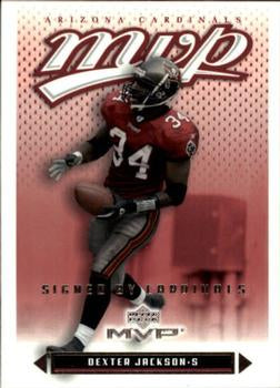 #2 Dexter Jackson - Arizona Cardinals - 2003 Upper Deck MVP Football