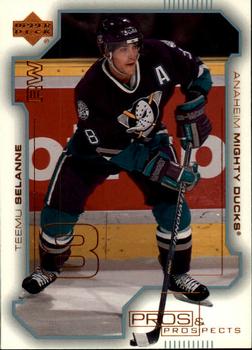 #2 Teemu Selanne - Anaheim Mighty Ducks - 2000-01 Upper Deck Pros & Prospects Hockey