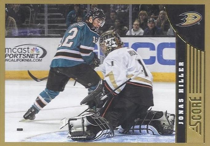 #2 Jonas Hiller - Anaheim Ducks - 2013-14 Score - Gold Hockey