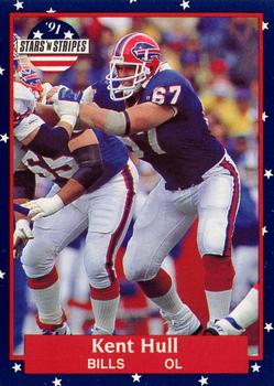 #2 Kent Hull - Buffalo Bills - 1991 Fleer Stars 'n Stripes Football