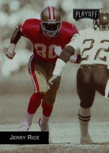 #2 Jerry Rice - San Francisco 49ers - 1993 Playoff Football