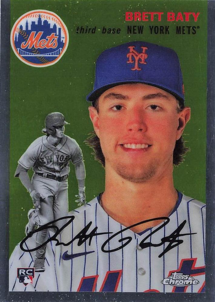 #2 Brett Baty - New York Mets - 2023 Topps Chrome Platinum Anniversary Baseball
