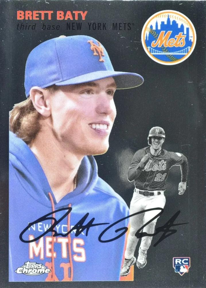 #2b Brett Baty - New York Mets - 2023 Topps Chrome Platinum Anniversary Baseball