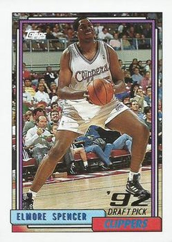 #300 Elmore Spencer - Los Angelesippers - 1992-93 Topps Basketball