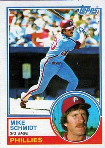 #300 Mike Schmidt - Philadelphia Phillies - 1983 Topps Baseball