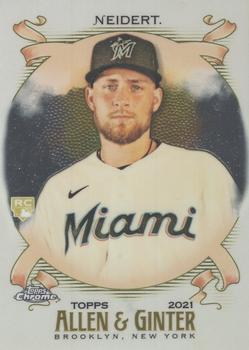 #300 Nick Neidert - Miami Marlins - 2021 Topps Allen & Ginter Chrome Baseball