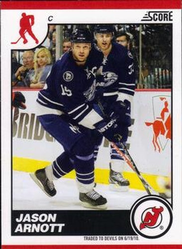 #300 Jason Arnott - New Jersey Devils - 2010-11 Score Hockey