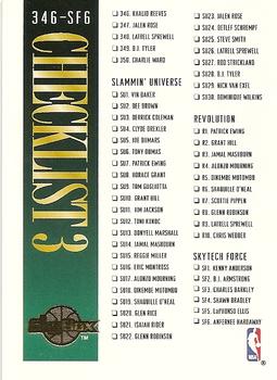 #300 Checklist 3: 346-350 and Inserts - 1994-95 SkyBox Premium Basketball
