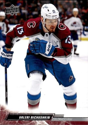 #301 Valeri Nichushkin - Colorado Avalanche - 2022-23 Upper Deck Hockey