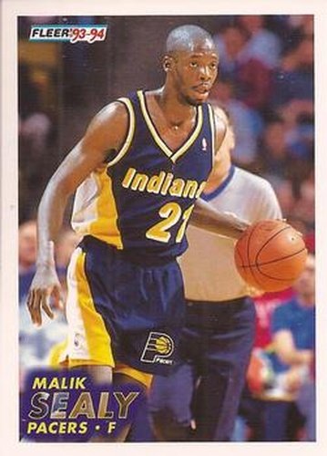 #301 Malik Sealy - Indiana Pacers - 1993-94 Fleer Basketball