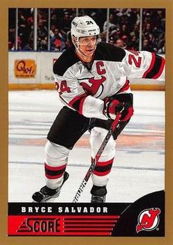 #301 Bryce Salvador - New Jersey Devils - 2013-14 Score - Gold Hockey