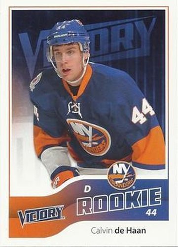 #301 Calvin de Haan - New York Islanders - 2011-12 Upper Deck Victory Update Hockey