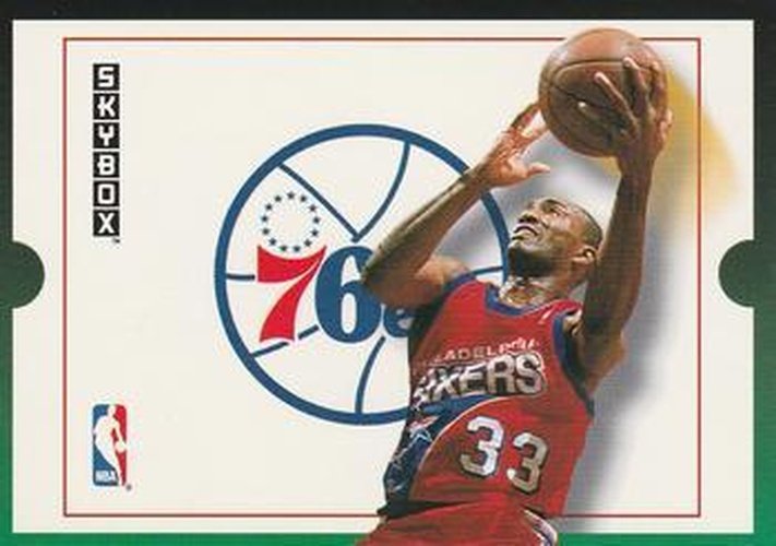#301 Hersey Hawkins - Philadelphia 76ers - 1992-93 SkyBox Basketball