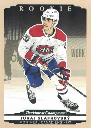 #301 Juraj Slafkovsky - Montreal Canadiens - 2022-23 Parkhurst Champions Hockey