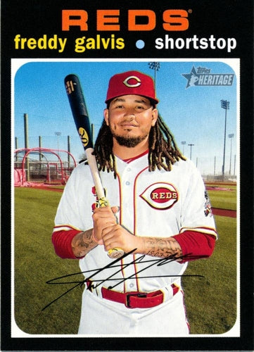 #301 Freddy Galvis - Cincinnati Reds - 2020 Topps Heritage Baseball