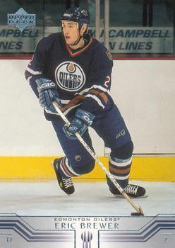 #301 Eric Brewer - Edmonton Oilers - 2001-02 Upper Deck Hockey