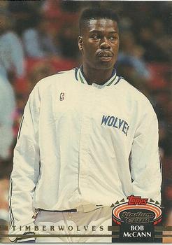 #301 Bob McCann - Minnesota Timberwolves - 1992-93 Stadium Club Basketball