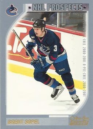 #302 Brent Sopel - Vancouver Canucks - 2000-01 O-Pee-Chee Hockey