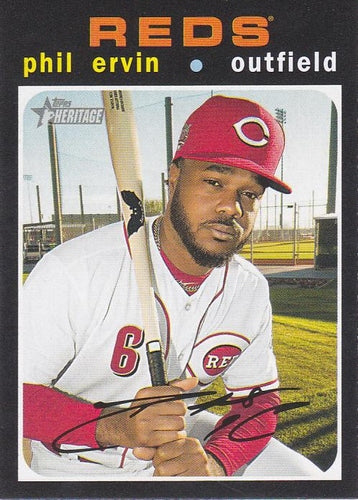 #302 Phil Ervin - Cincinnati Reds - 2020 Topps Heritage Baseball