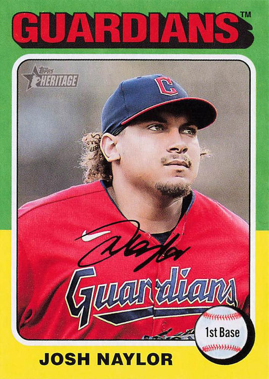 #302 Josh Naylor - Cleveland Guardians - 2024 Topps Heritage Baseball
