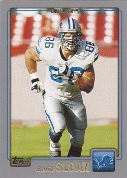 #302 David Sloan - Detroit Lions - 2001 Topps Football
