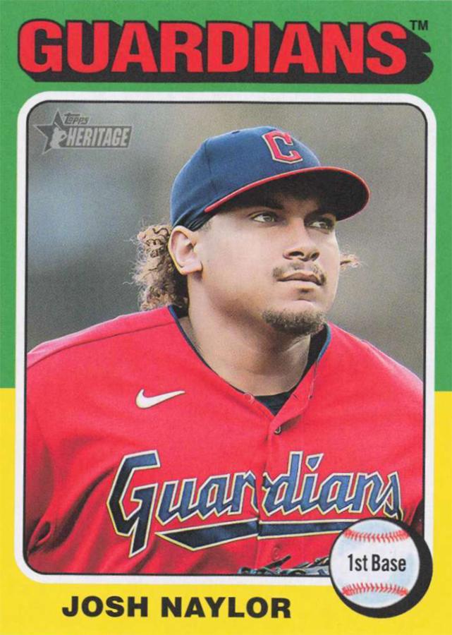 #302b Josh Naylor - Cleveland Guardians - 2024 Topps Heritage Baseball