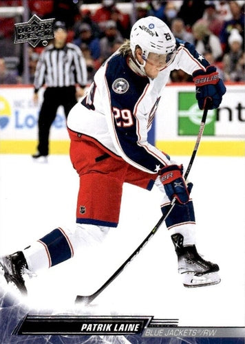 #303 Patrik Laine - Columbus Blue Jackets - 2022-23 Upper Deck Hockey