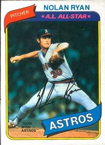 #303 Nolan Ryan - Houston Astros - 1980 O-Pee-Chee Baseball