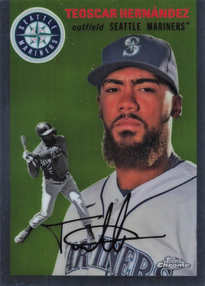 #303 Teoscar Hernández - Seattle Mariners - 2023 Topps Chrome Platinum Anniversary Baseball