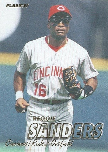 #303 Reggie Sanders - Cincinnati Reds - 1997 Fleer Baseball