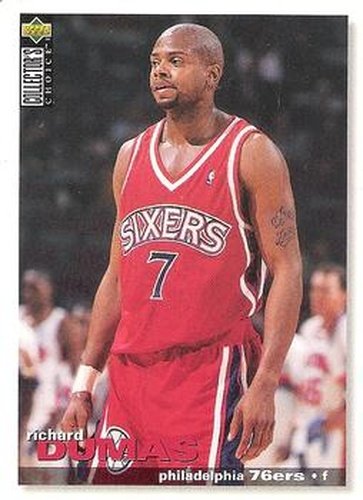#303 Richard Dumas - Philadelphia 76ers - 1995-96 Collector's Choice Basketball